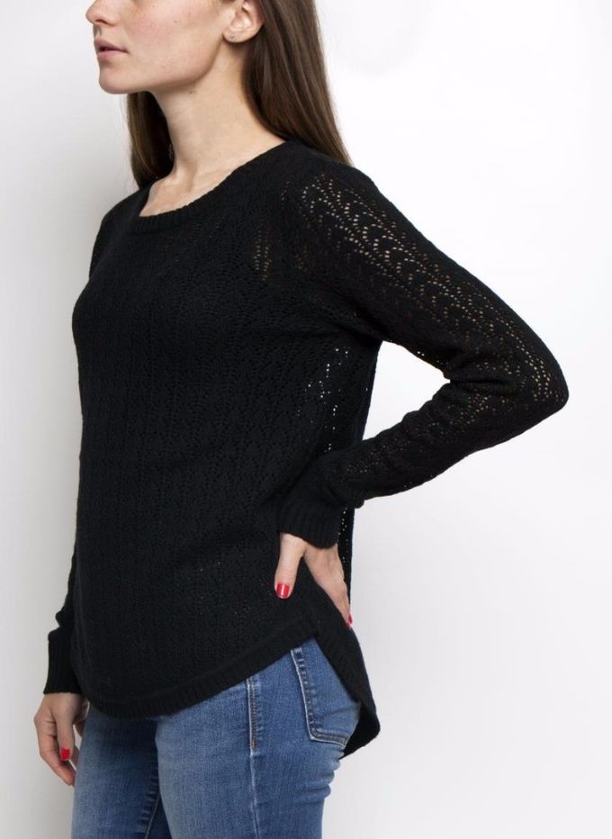Women's 4% cashmere/20% lambswool/20% cotton/33% viscose/23% nylon knitted pullover sweater