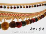 Machine producing OEM wholesale beautiful trimmings beaded pom pom fringes