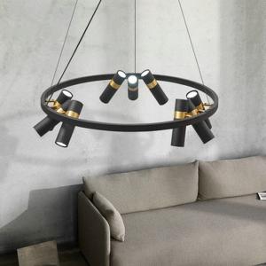 China Retro Loft Circle Light Fixture Vintage Iron Spot Chandelier(WH-MI-463) wholesale