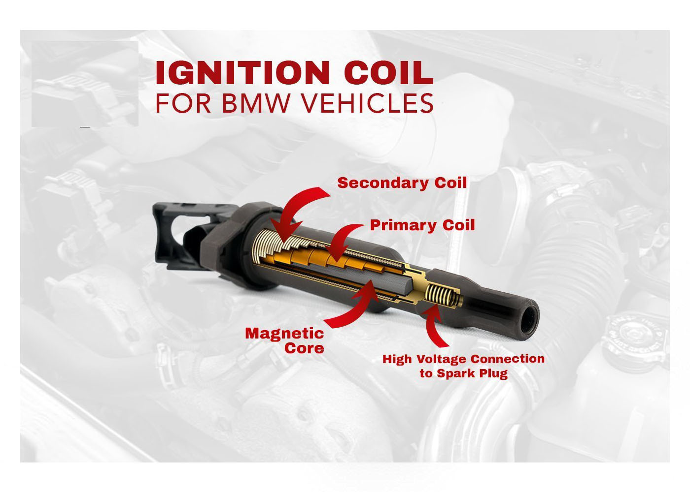 Safety BMW 335i Ignition Coil Replacement 325i 0221504470 12137594937 12137562744 12137571643