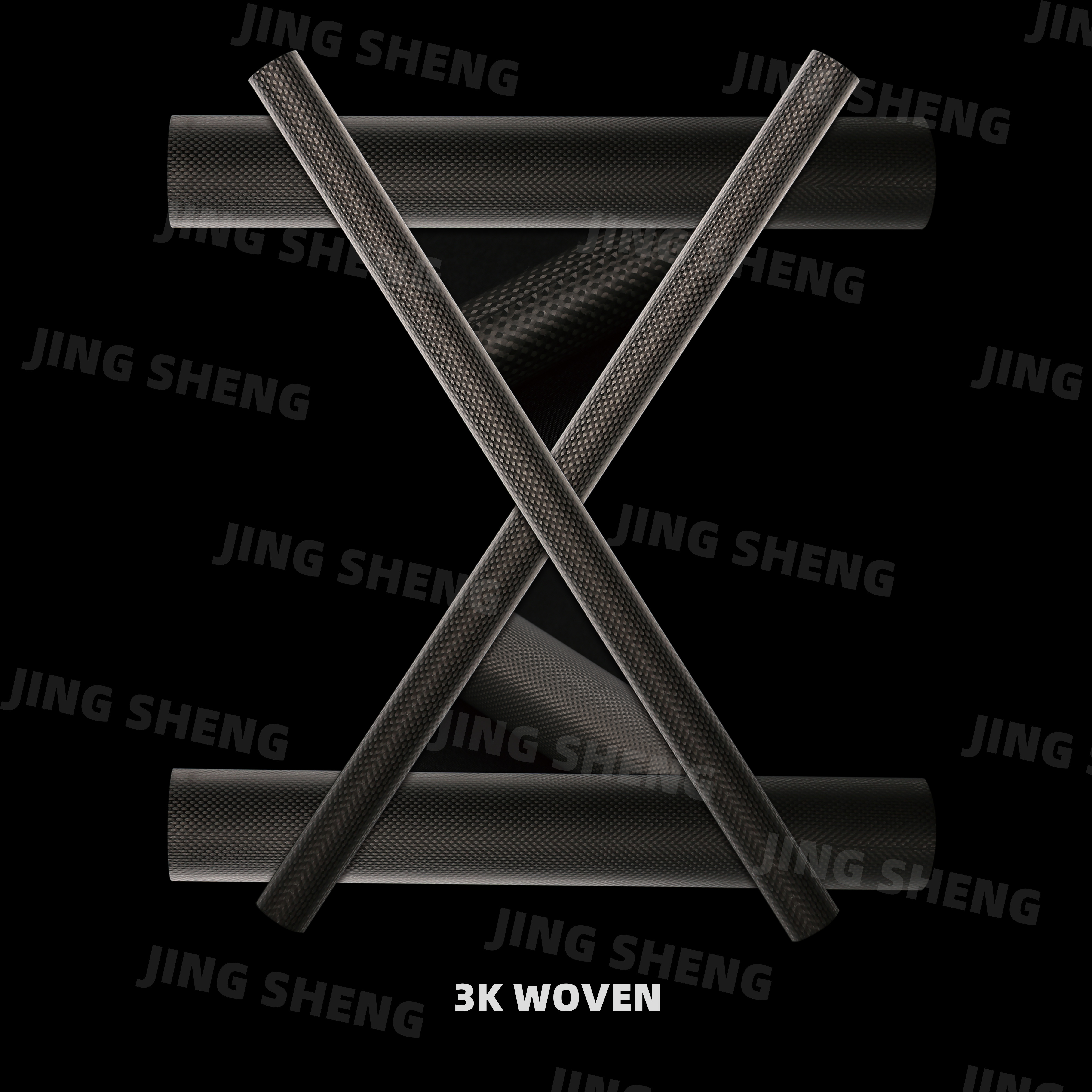 3K Brushed Finish Twill Carbon Fiber Tubing - Lightweight, Durable, Abrasion Resistant, High Performance