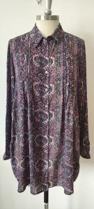 China Blouses 100% Rayon Jacquard Weaved Women's Shirt wholesale