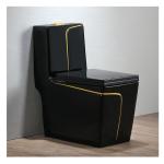 Traditional Design Style Luxury Black Toilet Set with Cleaning Environmental