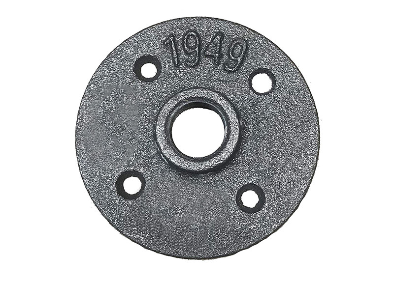 BSP Threaded 1/2 Inch Floor Malleable Iron Flange Industrial Pipe Fittings