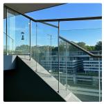 Stainless Steel Frameless Balcony Glass Railing Weatherproof Rust Resistant