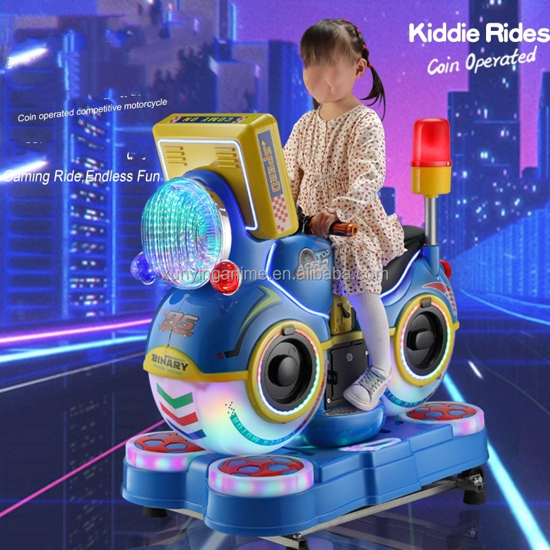Didi Double Motorcycle Mp5 Screen Kiddie Rides for Amusement Game Center Age 3 Years