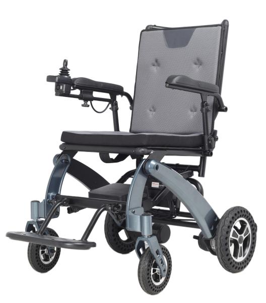 Lightweight Carbon Fiber Electric Wheelchair 120kg Load Capacity Reclining