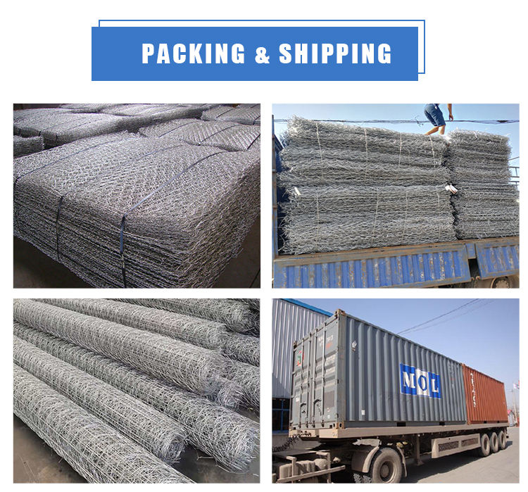 Welded Galfan Gabion Baskets Retaining Walls 200x100x50 2x1x0.5m
