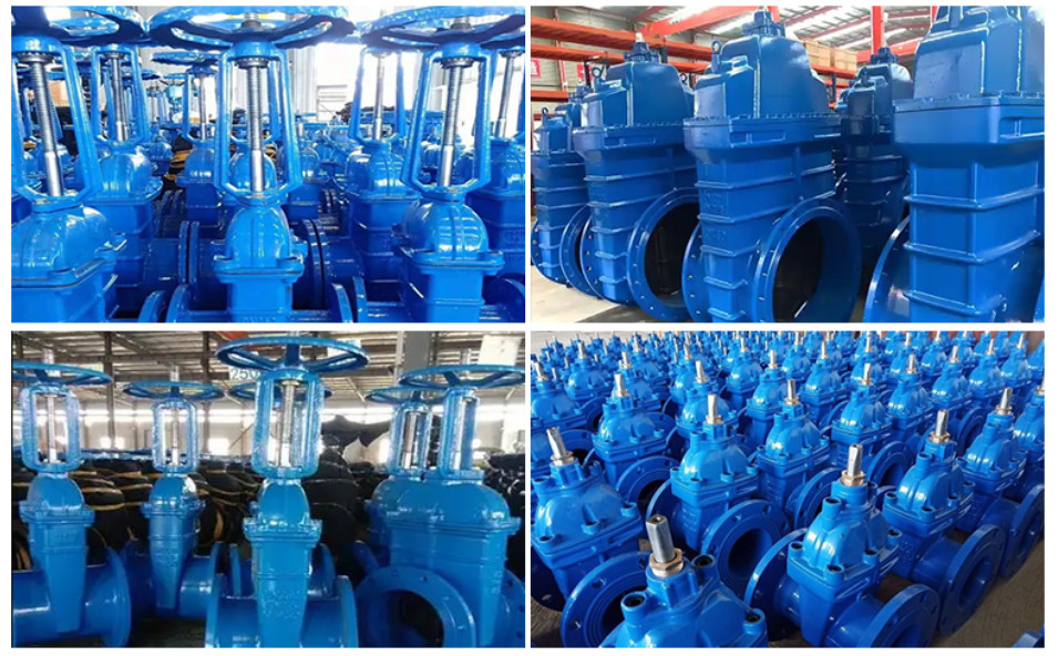 PN16 Rising Stem Soft Sealing Gate Valves ANSI 150LB 316 Stainless Steel Cast Iron