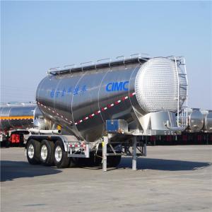China Air Suspension Tri Axle Cement 60cbm Aluminum Tanker Trailer wholesale