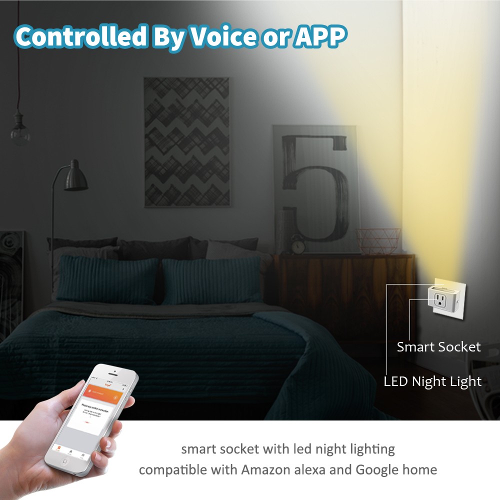 Remote Control Electric Wall Socket , 30 Meters Radio Range Us Electric Socket