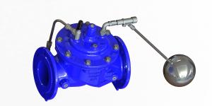 China Modulating Flanged Red Blue FBE Coated Float Control Valve wholesale