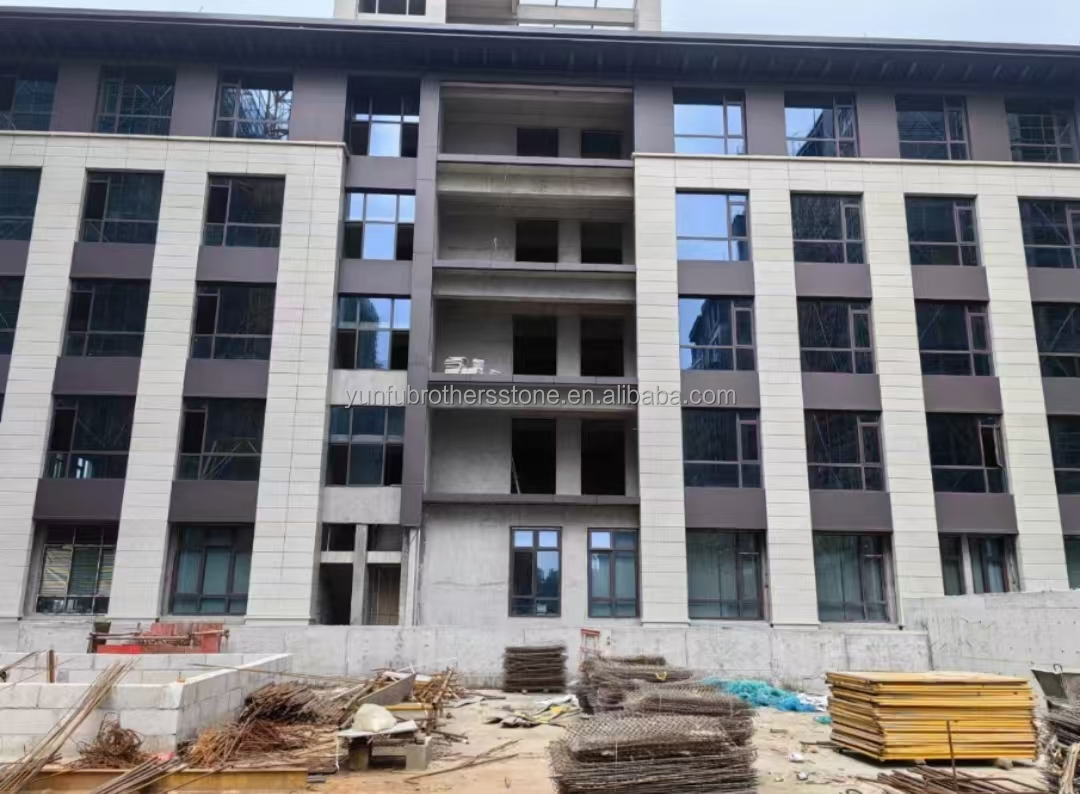 Flamed Chinese Modern Granite Material Muretto Stone for Villa Building Wall Cladding