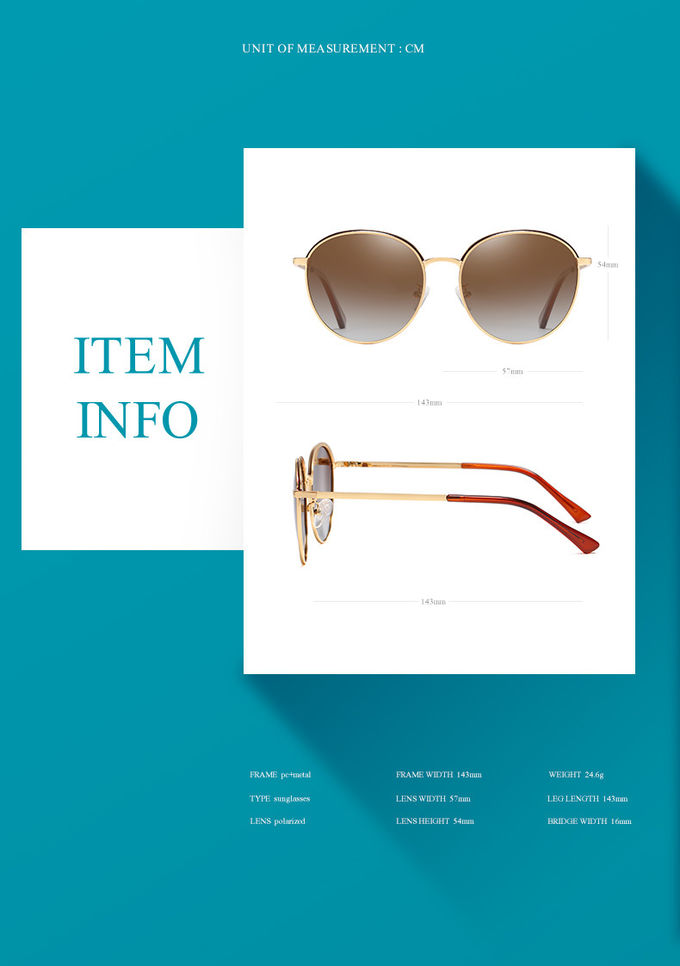 Retro Summer TAC UV400 Protection Sunglasses Metal Women Men Polarized