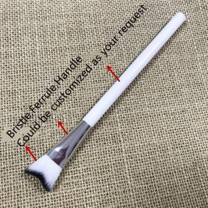 China Spoolie Curved Eye Fluffy Lash Cleansing Brushes Acrylic Handle wholesale