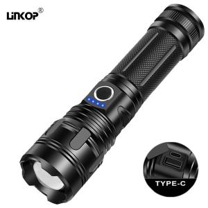 China Multifunctional White Laser Flashlight Outdoor Zoom Emergency Light Rechargeable wholesale