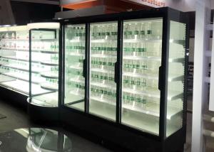 China Remote Multideck Chillers With Doors , Superstore Glass Door Fridge Freezer wholesale