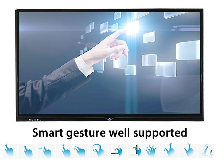 65 Inch Multi Touch Smart Board Interactive Whiteboard 3840*2160