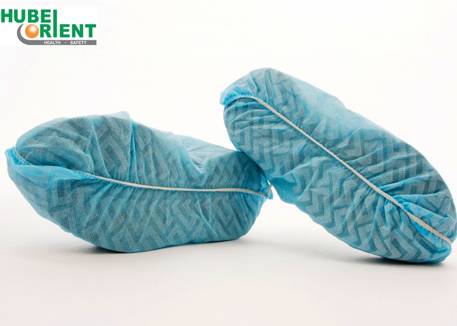 80g/m2 PP CPE Disposable Boot Covers With PVC Sole