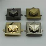 Newest Bag hardware zinc alloy 4 colors square handbag twist locks