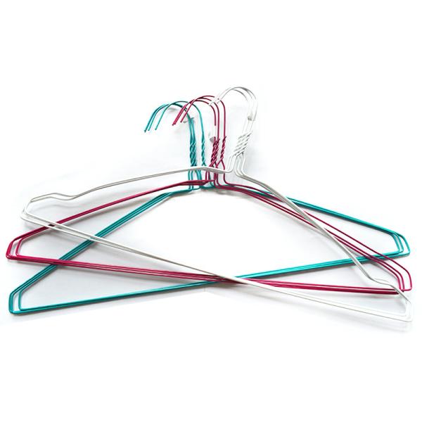 15 Pack Steel Wire Hangers Diamater 1.9mm/2.2mm Suitable For Organizing Clothes