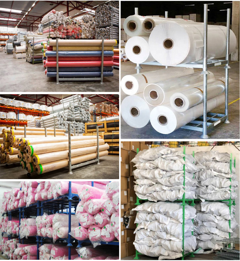 Pallet Stacking Rack  For fabric roll storage