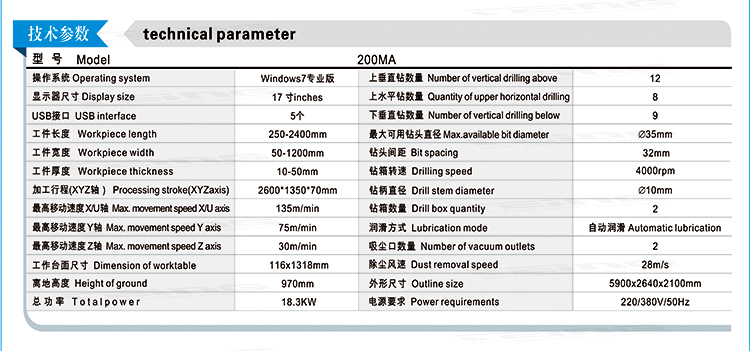 Drilling Wood Panel Holes TEING CNC Wood Drilling Machine 6 Sides Drill Cnc Boring Machine