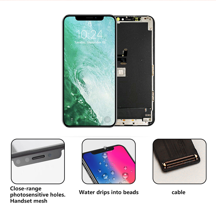 100% Tested Lcd for Iphone X Touch Screen Digitizer Xr Xs Xs Max Top- Tested Guaranteed Assembly