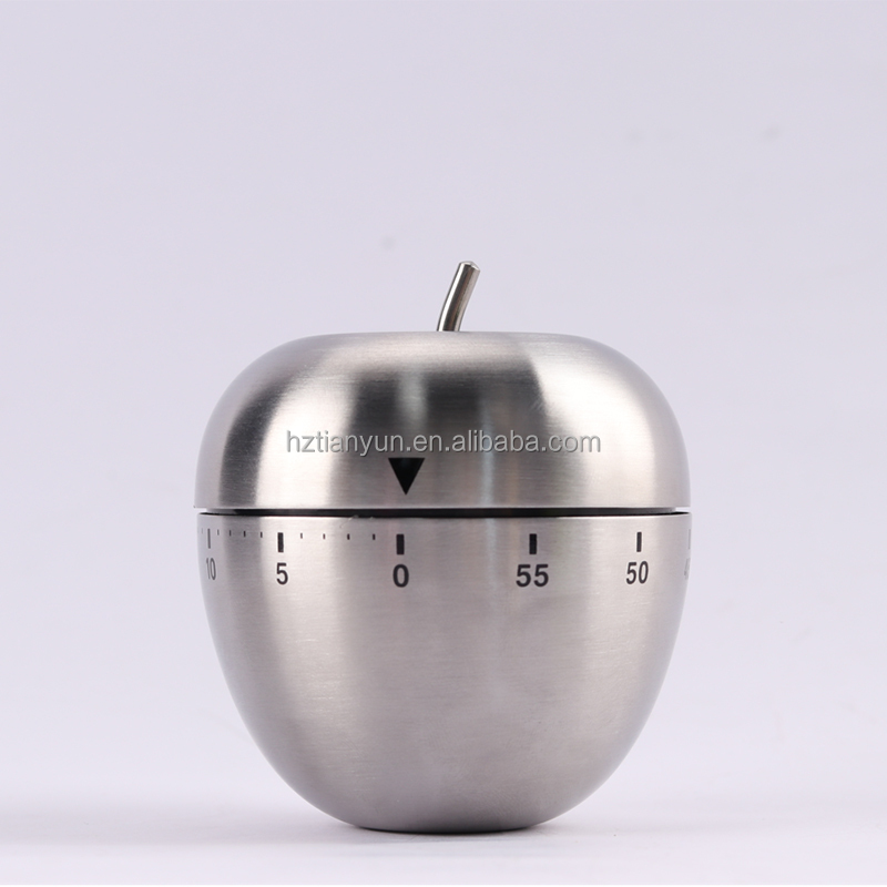 Stainless Steel Vintage Hourglass Egg Shaped Kitchen Timer