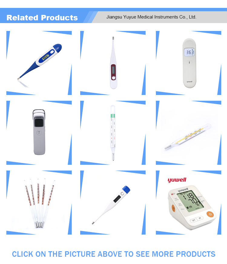 Factory price medical armpit rectal oral mercury free glass clinical thermometer