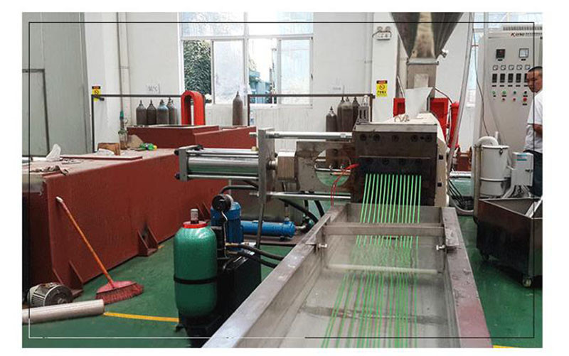 120kg/H Nylon PP PE PVC Granules Making PVC PET Fully Automatic Plastic Granules Machine