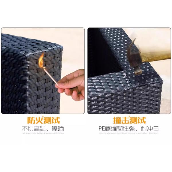 Outdoor Sofa Set Patio Garden Yard Table And Chairs Waterproof And Sunproof Rattan Woven Wicker Sofa For Terrace