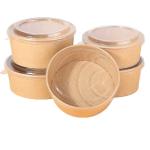 Durable 1300ml Large Disposable Paper Bowls Leakproof Bpa Free
