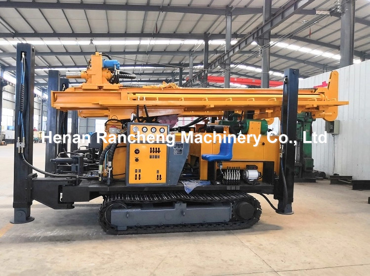 Crawler Mounted Water Well Drilling Rig Equipment 680m Bore Depth 153KW Engine