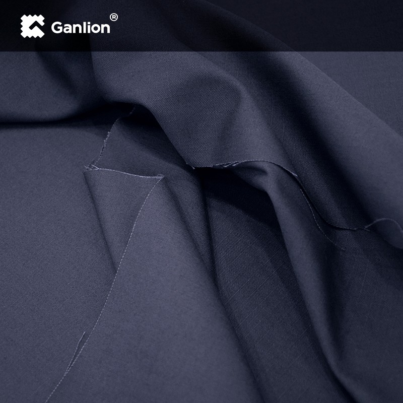 Twill Ripstop Antistatic Cotton Polyester Functional Workwear Fabric 200 GSM