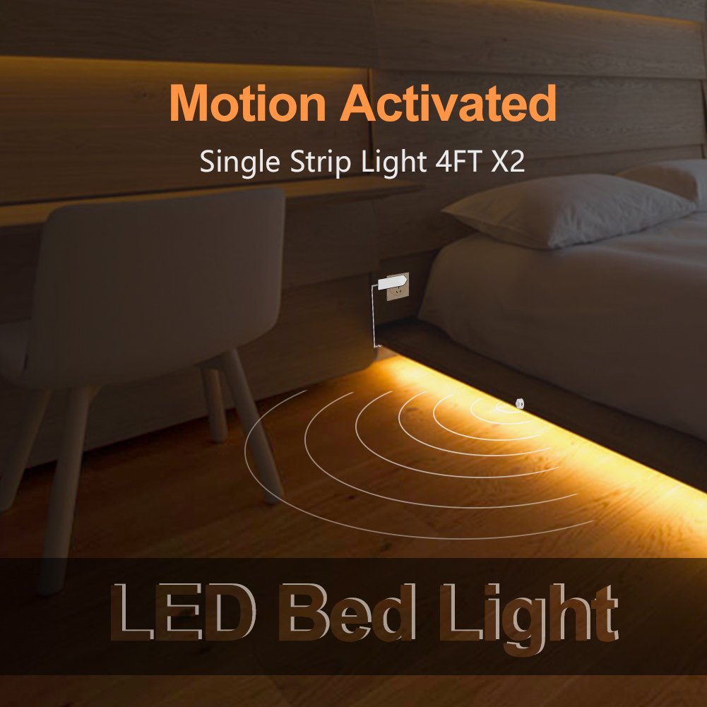 Under Bed 20-22LM 4.8W/M Plug In Motion Sensor Light Brightness Adjustable