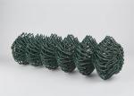 Green PVC Coated Chain Link Fence Waterproof Sports Fields Fencing