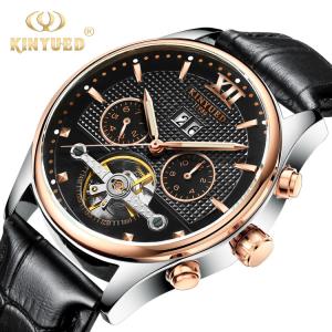 China Power Reserve Minimalist Mechanical Watch Sports Tourbillon Skeleton Watch wholesale