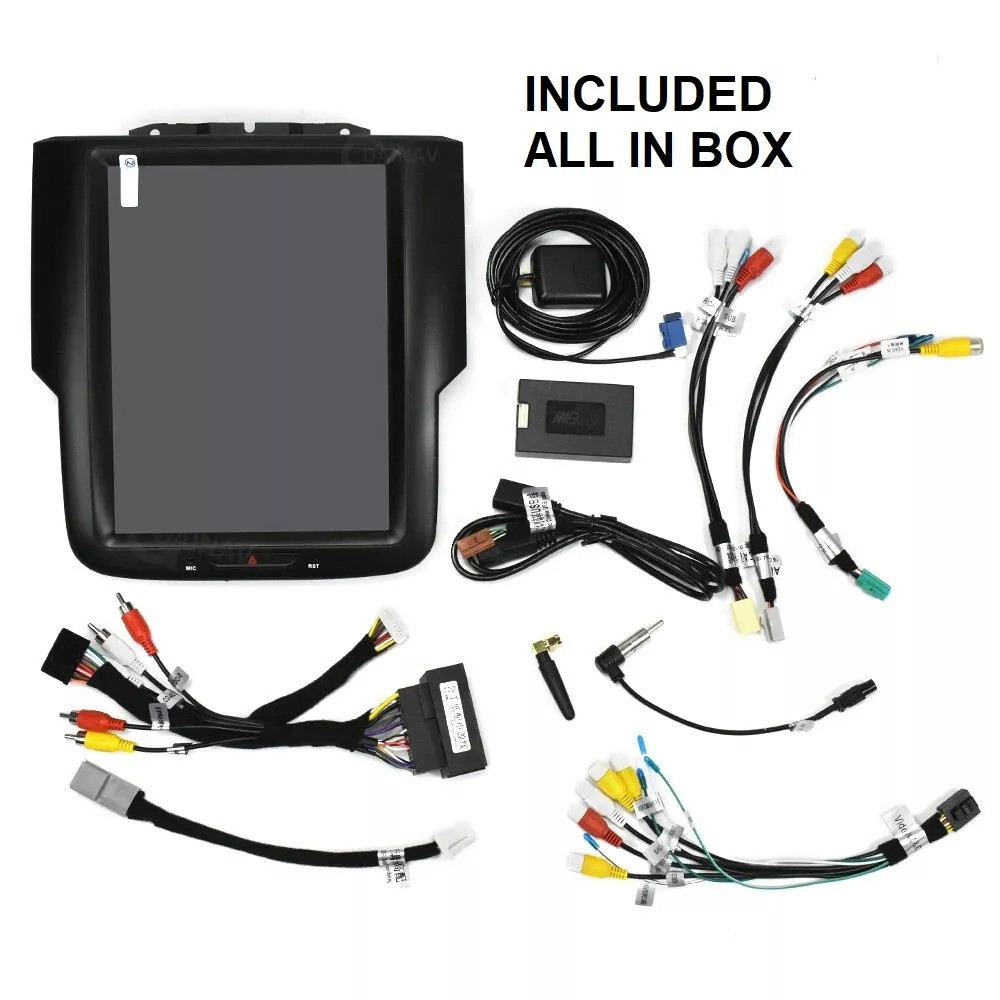 9.7'' Vertical Car Touch Screen Stereo For Dodge Ram 2013-2017 Tesla Style DVD Player