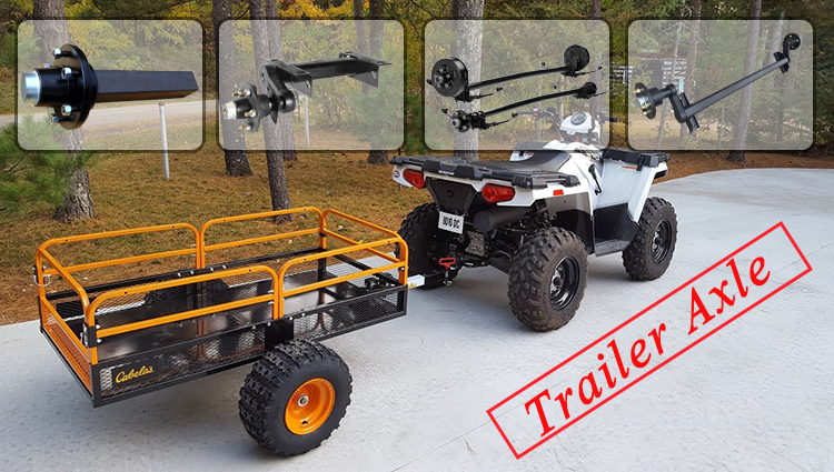 OEM Service Provided and Painting Surface PCD 4" / 4.5" / 5" / 5.5" Solid Round / Square Utility Trailer Stub Axle