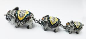 China Gift Jewelry Box Elephant Shape Trinket Box Alloy Jewelry Box wholesale
