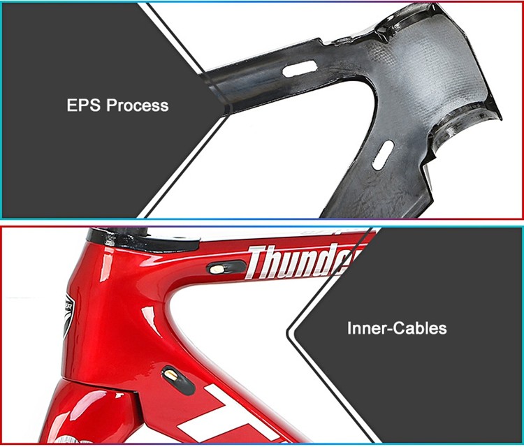 52cm 700C Carbon Road Bike Frame Aero Twitter Thunder For Road Bicycle