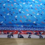 300t 70gsm Polyester Taffeta Waterproof Printed Fabric 50dx50d