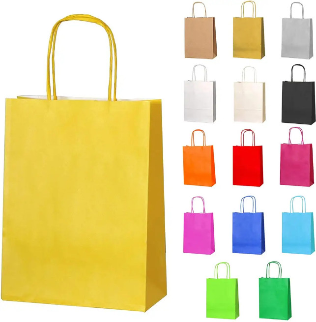 Custom Standard Kraft Packaging Bag Multiple Color Environmental Friendly