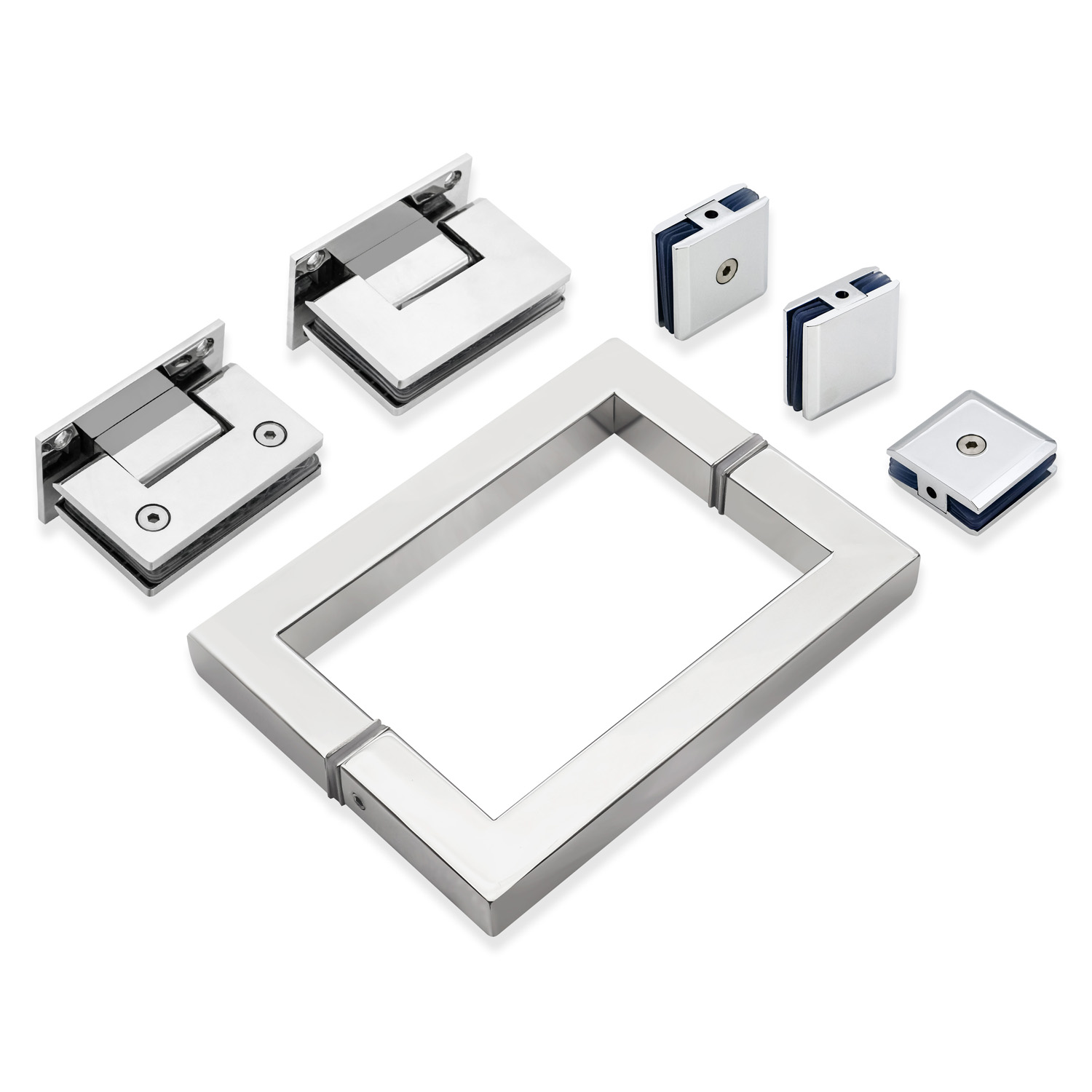 Modern Design Stainless Glass Door Handle for Back To Back Building Standard Internal