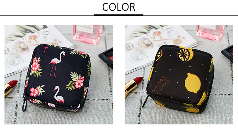 Zippered Multifunction Polyester Waterproof Make Up Bag