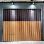 Fashion Electric Garage Doors Grille Solid wood Sectional Garage Door