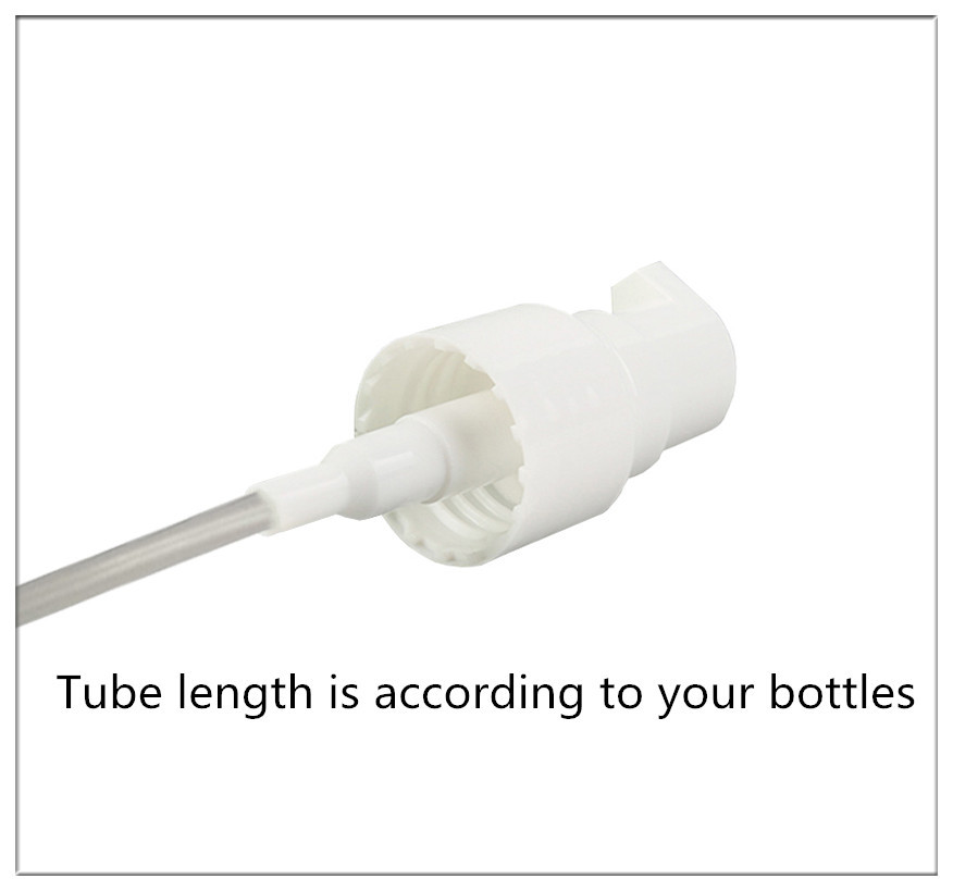 White Plastic Lotion Pump 20/410 24/410 Plastic UV Aluminum Material