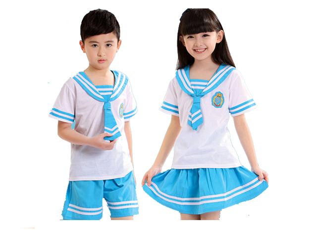 Lapel Collar Custom School Uniform  Elementary School Students Clothes
