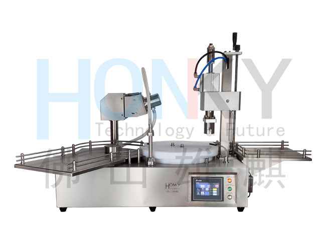 Semi Automatic 5ml Vial Filling Capping Machine For Cosmetic Liquid Dressing